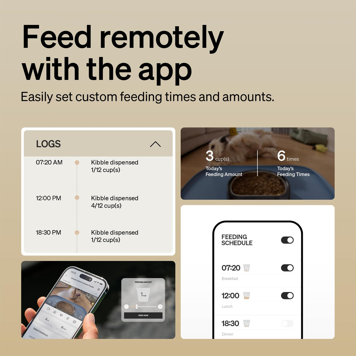 Automatic Cat Feeder with Camera (Black / 5l-camera)