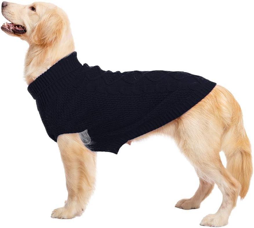 Turtleneck Dog Sweater (X-Large / Navy Blue)