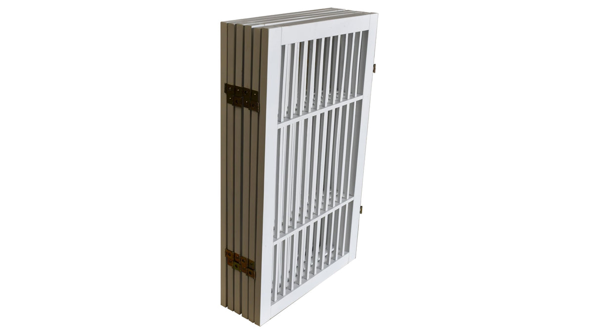 Pet Dog Gate Freestanding (6 Panel 30" Tall / White Pet Gate)
