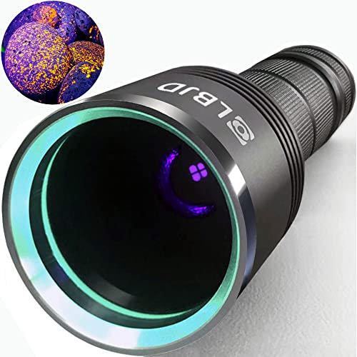 365NM Pro Flashlight (Black and Silver)