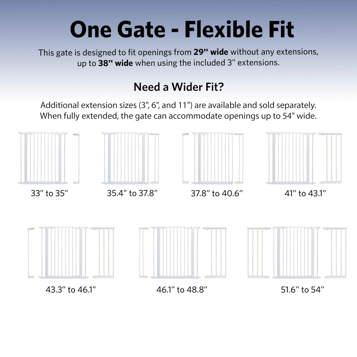 29" Walk Thru Dog Gate (White / 29-Inch)