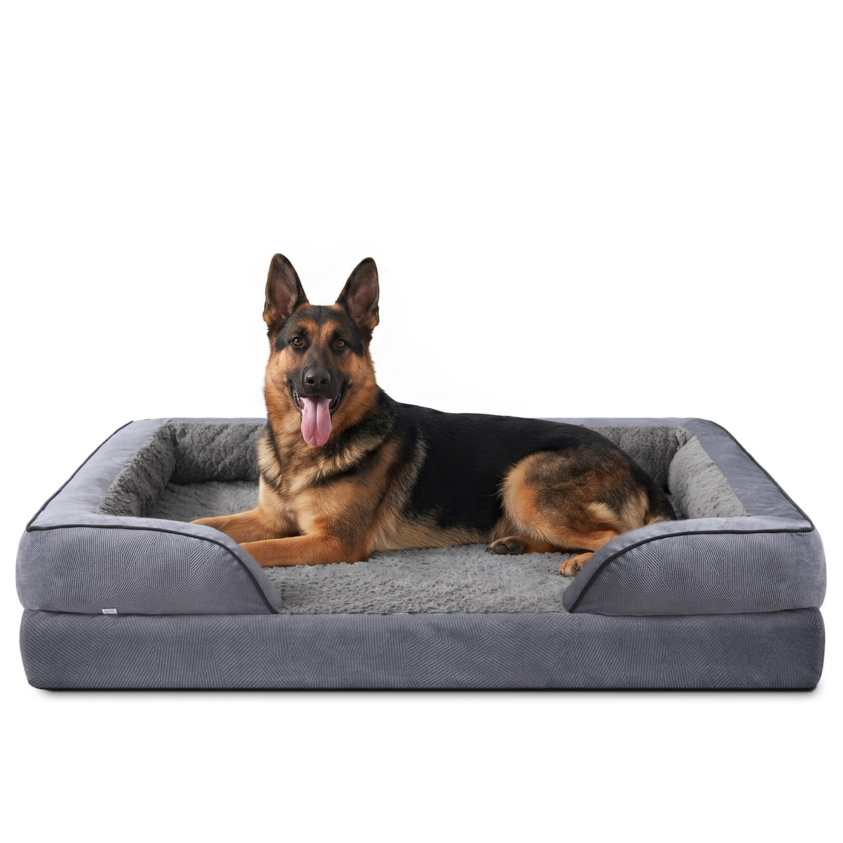 Orthopedic Extra Large Dog Bed (Dark Grey / XXL (48"x 35"x 7.5"))
