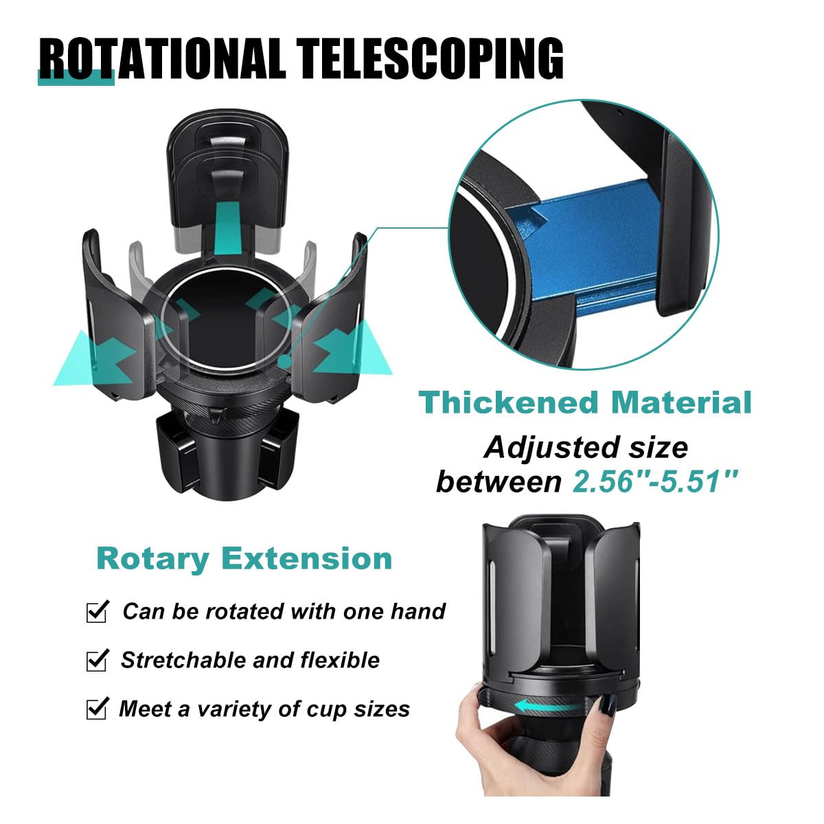 Car Cup Holder Expander (2 PCS)