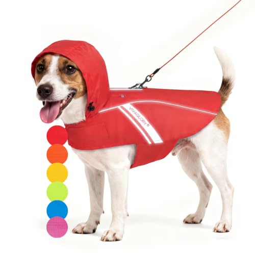 Dog Raincoat Wetoff Dog Rain Coat (Red / S (18"-22" chest girth))