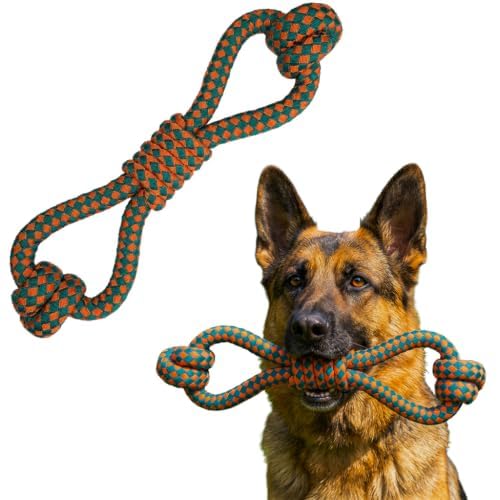Dog Toys for Aggressive Chewers (Double Loop Tug)