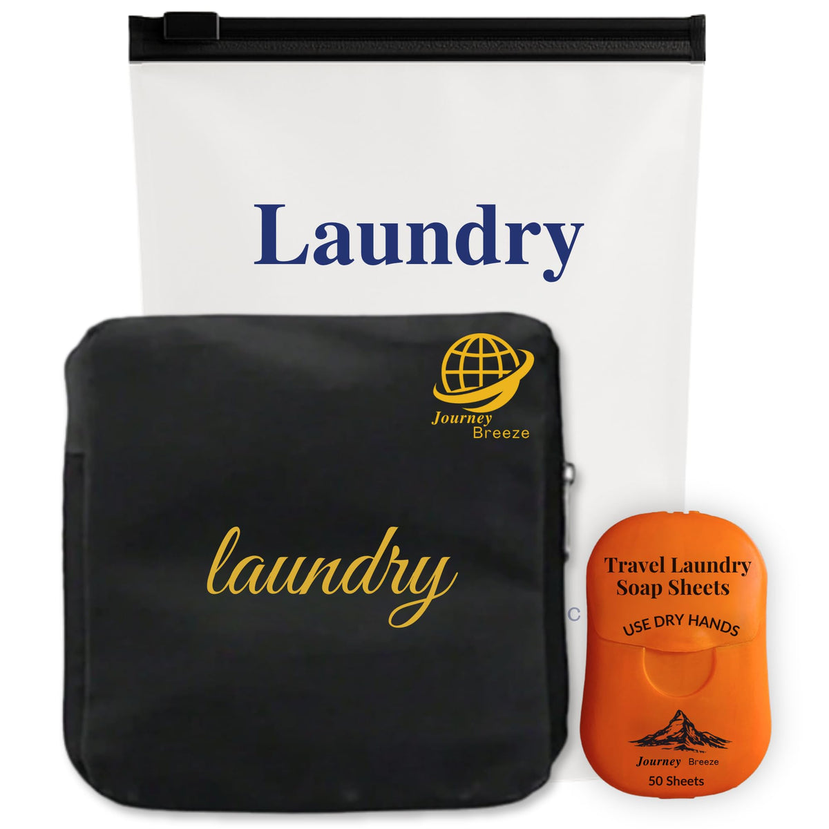 Travel Laundry Detergent Sheets and Foldable Travel Laundry Bag (Pocket Sheets (50) + Laundry Bag)