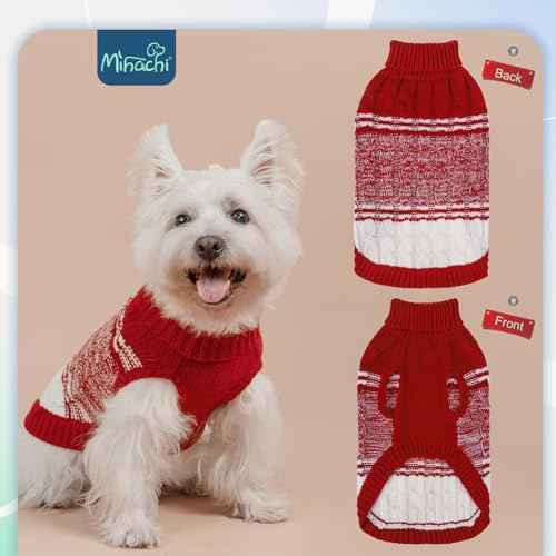 Dog Sweaters for Large Dogs Girl Boy (Large / #1 Red)