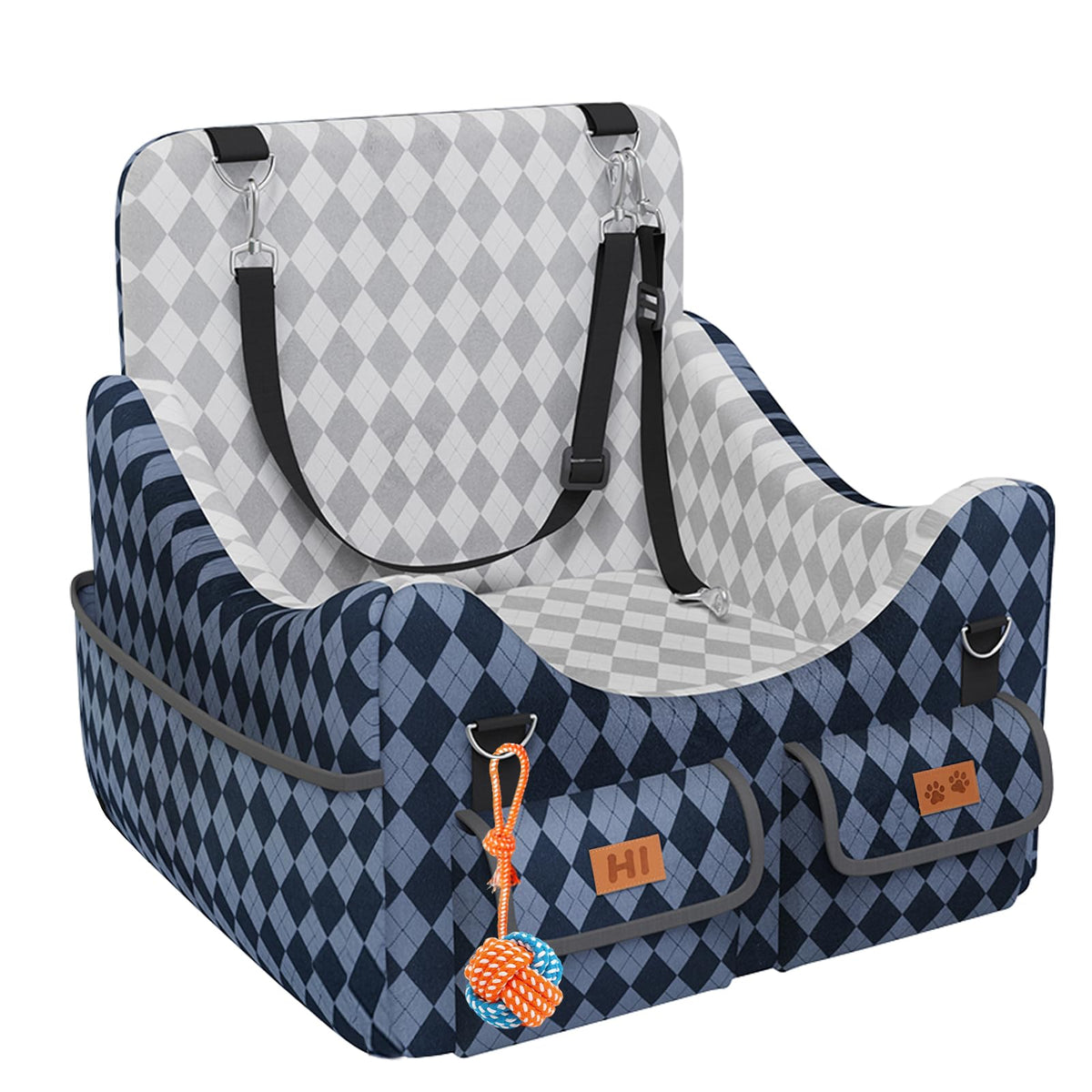 Dog Car Seat for Small (Blue/Grey / Medium)