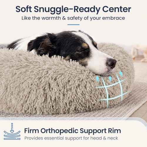 Washable Dog Bed Medium Size Dog (Cream Brown / 31.0"L x 31.0"W x 8.0"Th(Removable))
