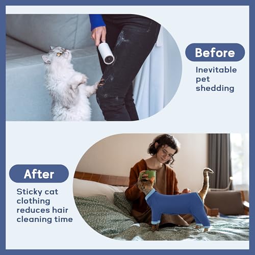 Cat Hair Sticky Sweater (X-Large / Blue)