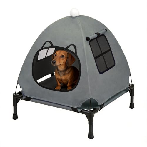Anti Anxiety Open Elevated Pet Hammock Bed Tent House (Contemporary)