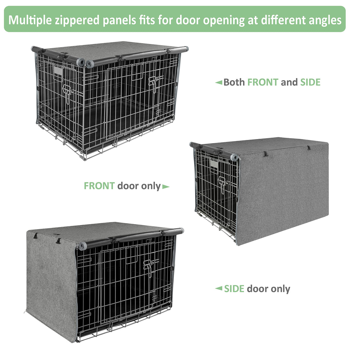Dog Crate Cover Waterproof Kennel Cover (30.0"L x 19.0"W x 21.0"H / GREY)