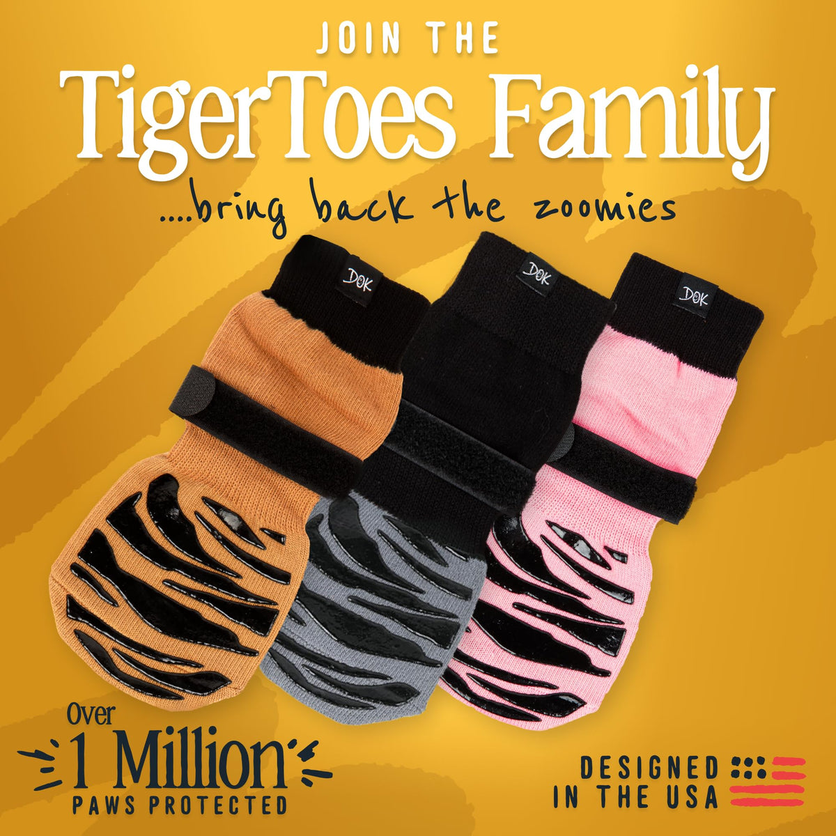 TigerToes Premium Non (Cool Caramel / X-Large)