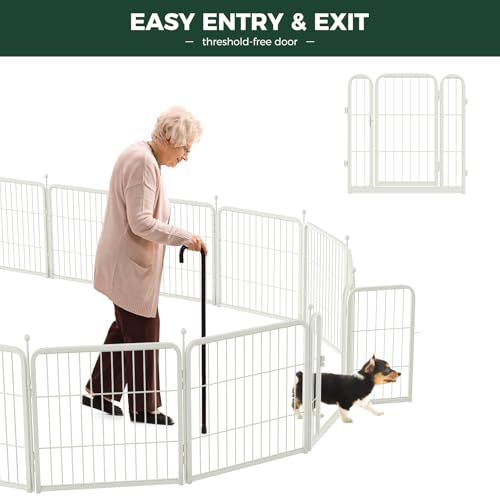 Rollick Dog Playpen (White / 24"H)