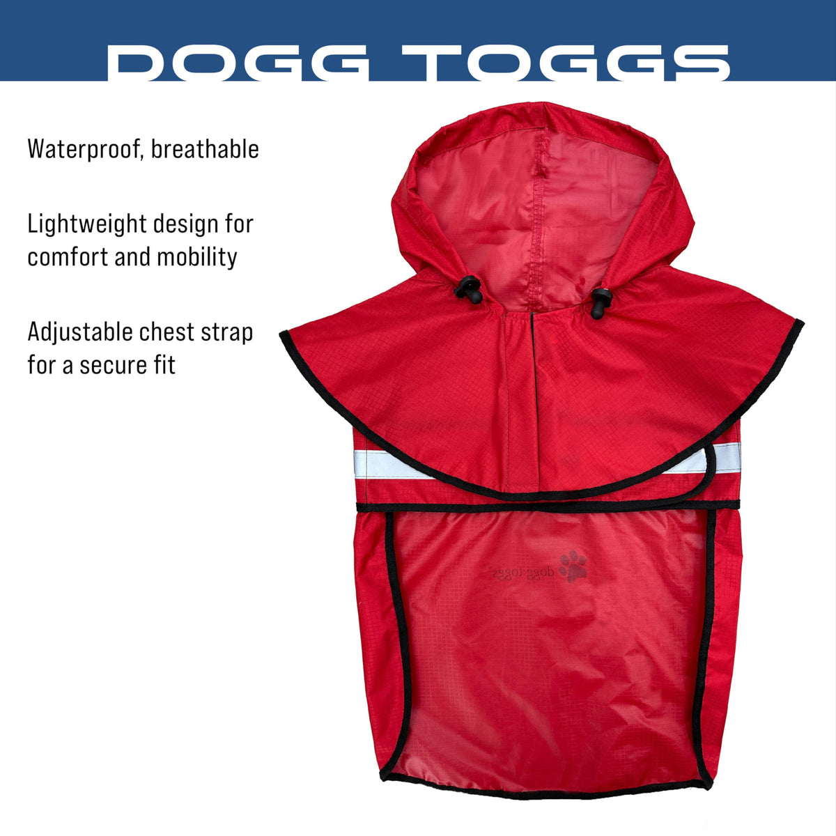 Dogg Toggs Raincoat (Red / Small)