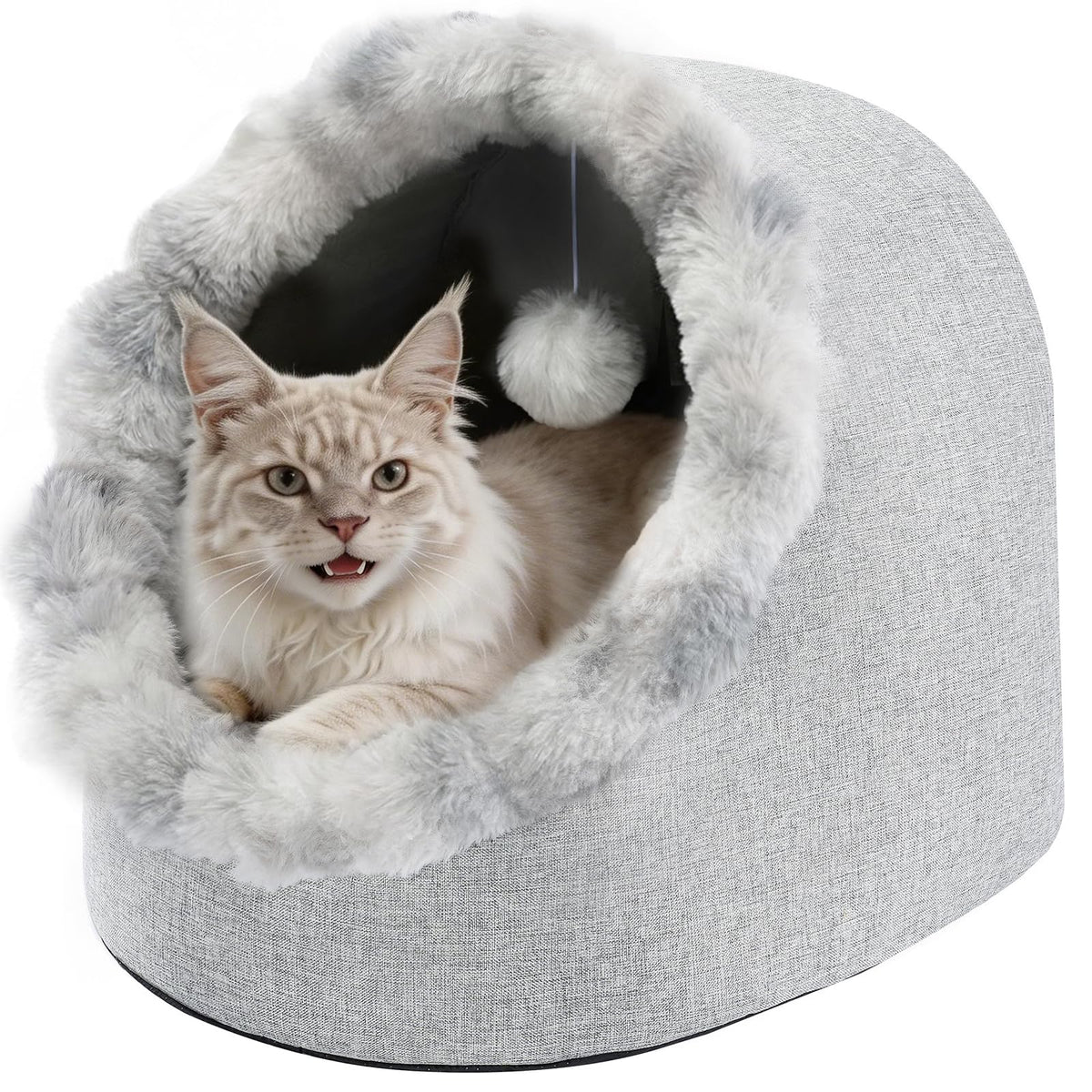 Cat Bed Cave for Indoor Cats (Large)