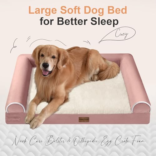 Orthopedic Dog Bed for X (Pink / 40.0"L x 32.0"W x 6.5"Th)