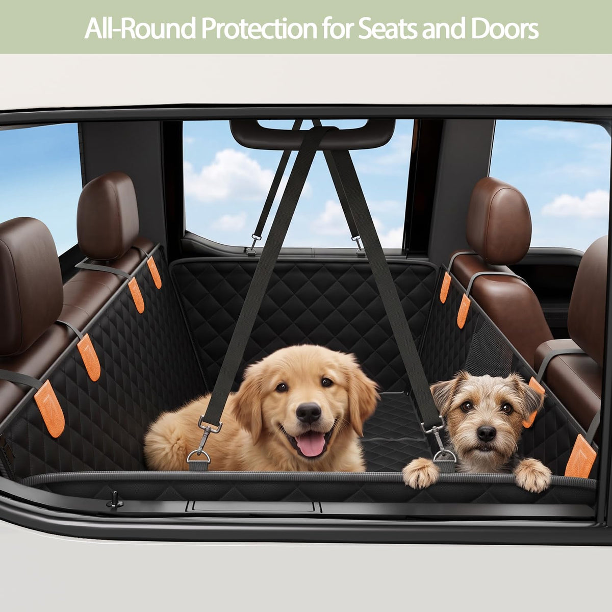 Dog Car Seat Cover for Back Seat (XL - 56.3"W - For SUV/Truck)