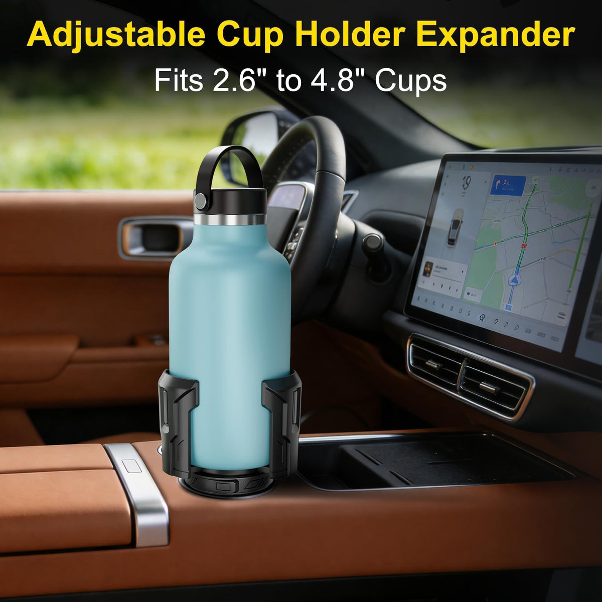 Cup Holder Expander (Black / 2 Pack)
