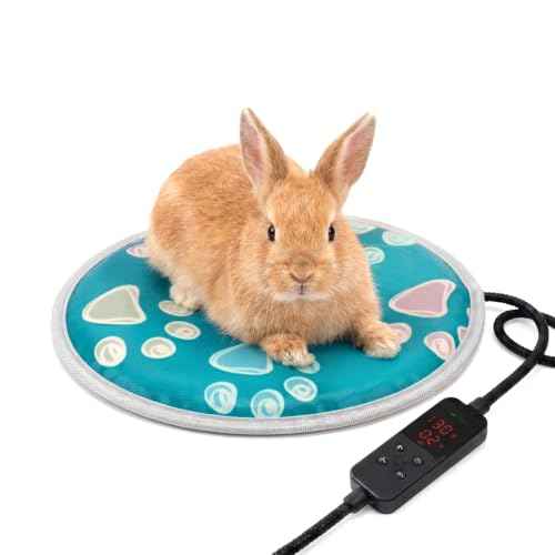 Pet Heating Pad for Cats & Dogs (round 12in / 1 pack green)