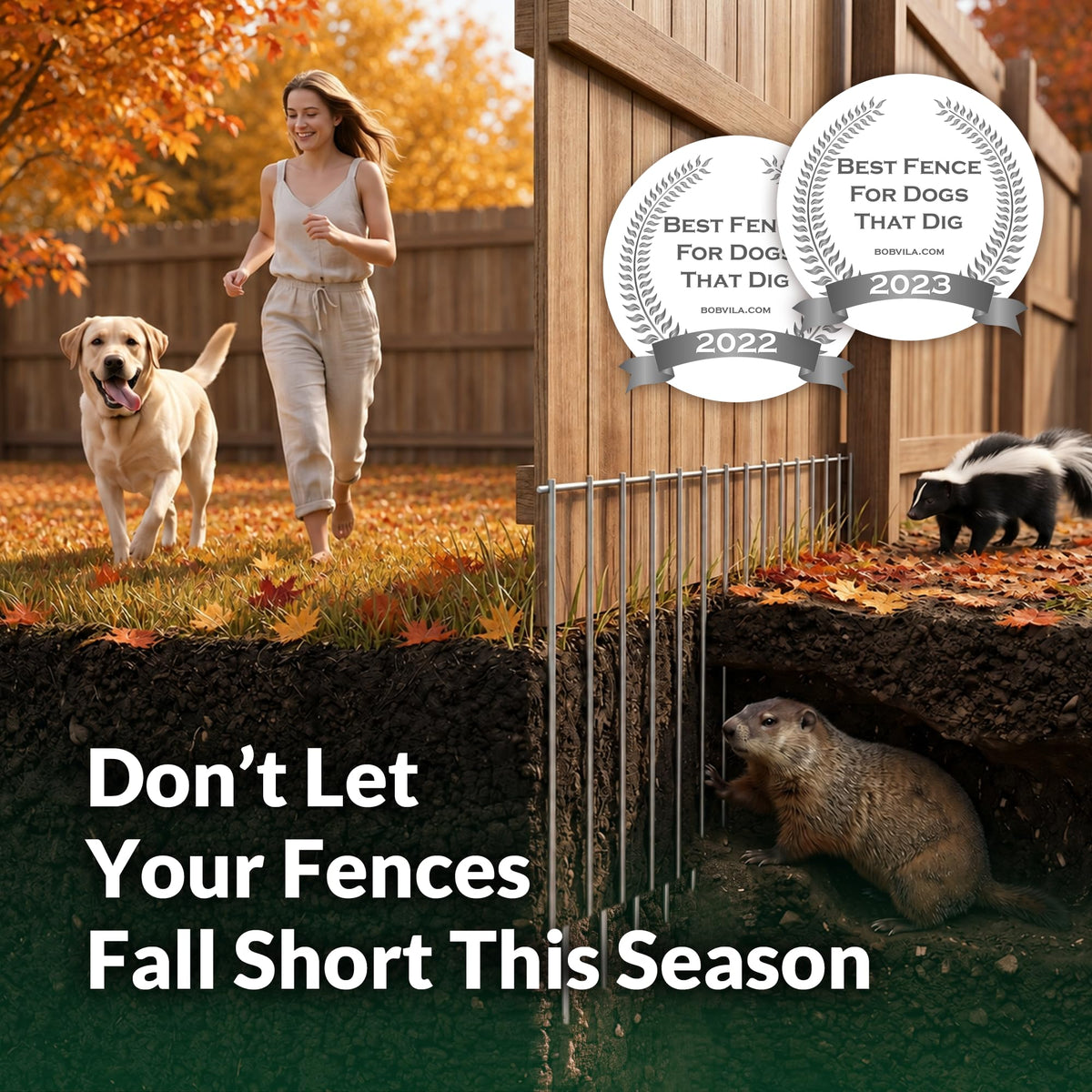 Original Animal Barrier Garden Fence (Pack of 10)