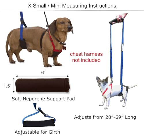 Dog Back Support IVDD Sling Harness (X-Small)