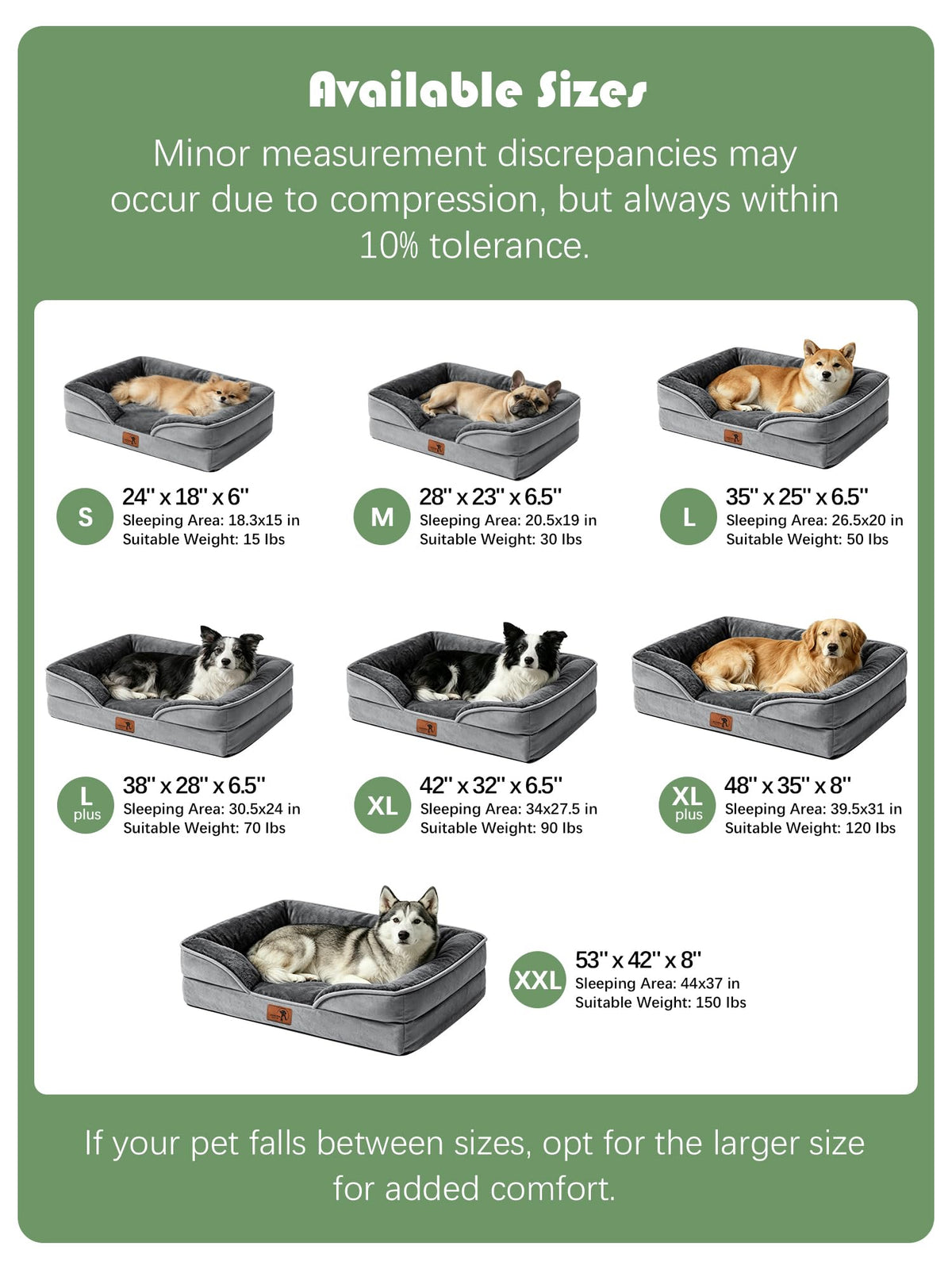 Orthopedic Dog Bed with Sides (48.0"L x 35.0"W x 8.0"Th / Grey)
