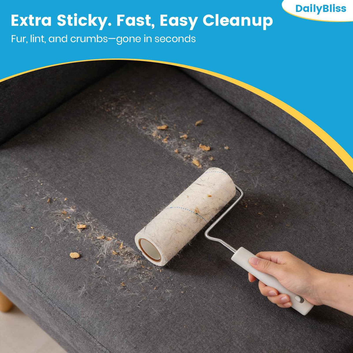 Extra Sticky Large Surface Lint Roller for Pet Hair