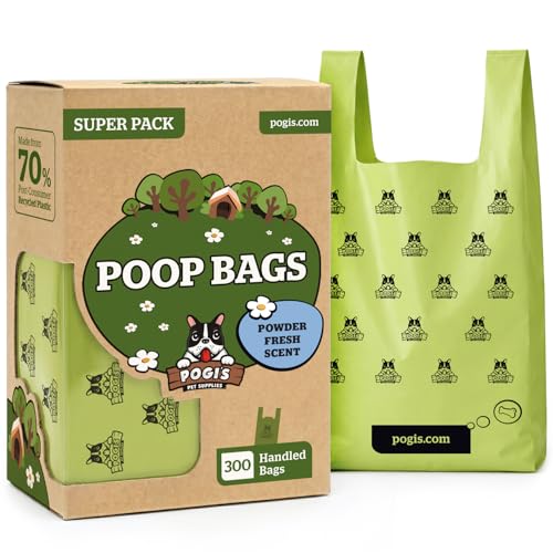 Pogi's Large Dog Poop Bags with Handles (1 Count (Pack of 300) / Scented)