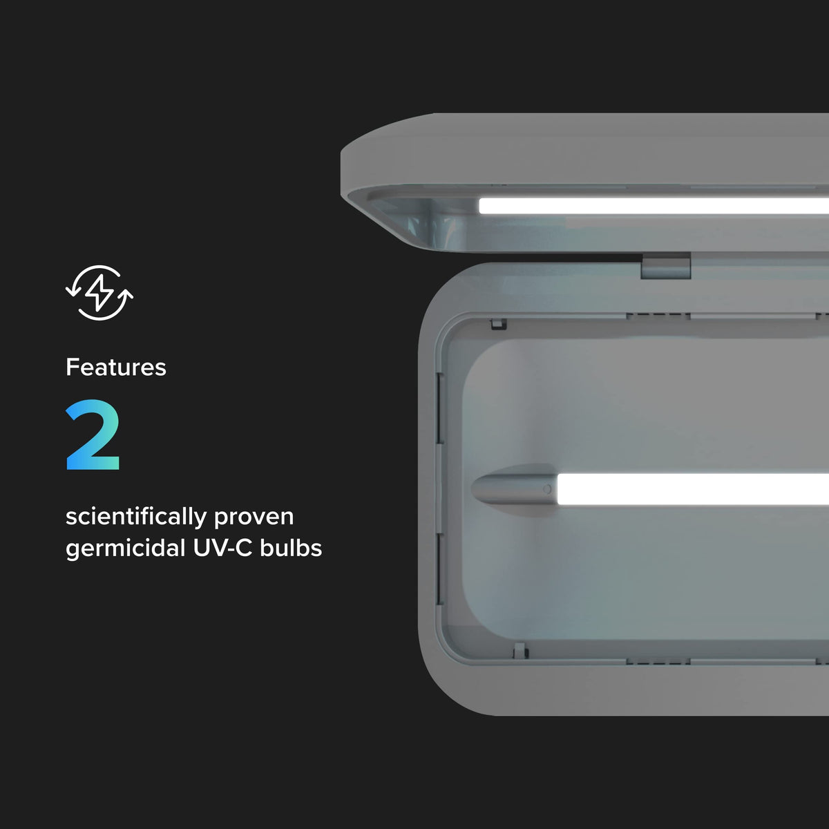 3 UV Phone Sanitizer Box & Dual Charger (Orchid)