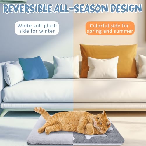 2 Pack Self Warming Cat Mat (Grey / 22'' X 18'')