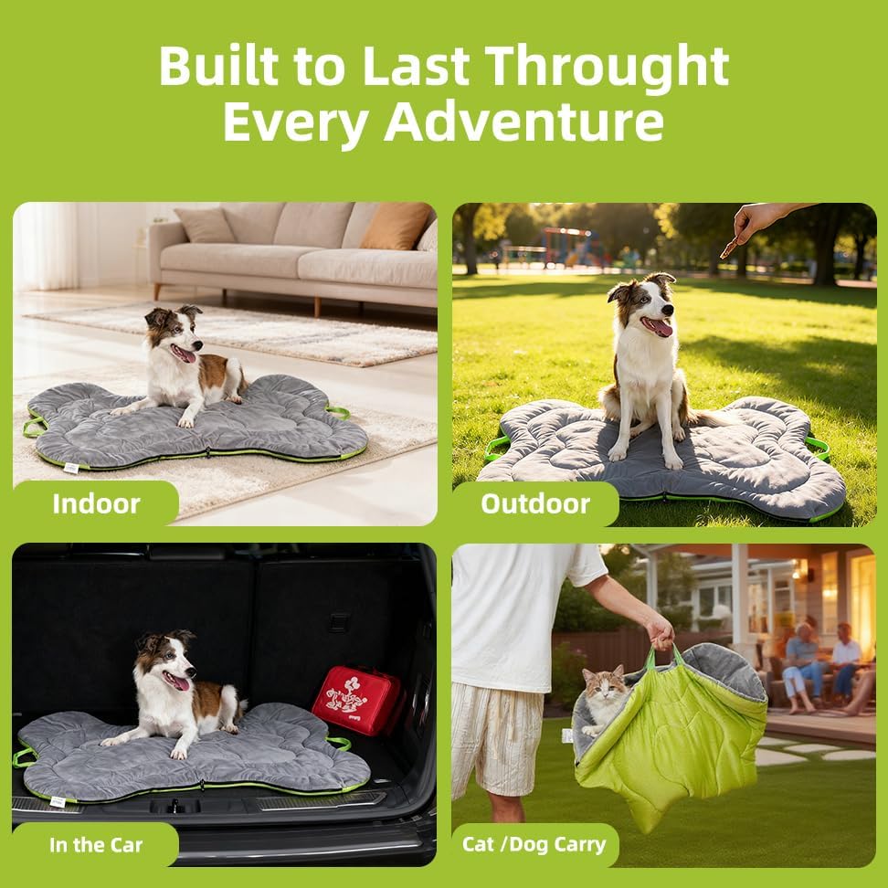 Outdoor Dog Bed for Car Travel Dog Bed Mat
