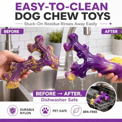 3 Pack Puppy chew Toys (Purple(Small))