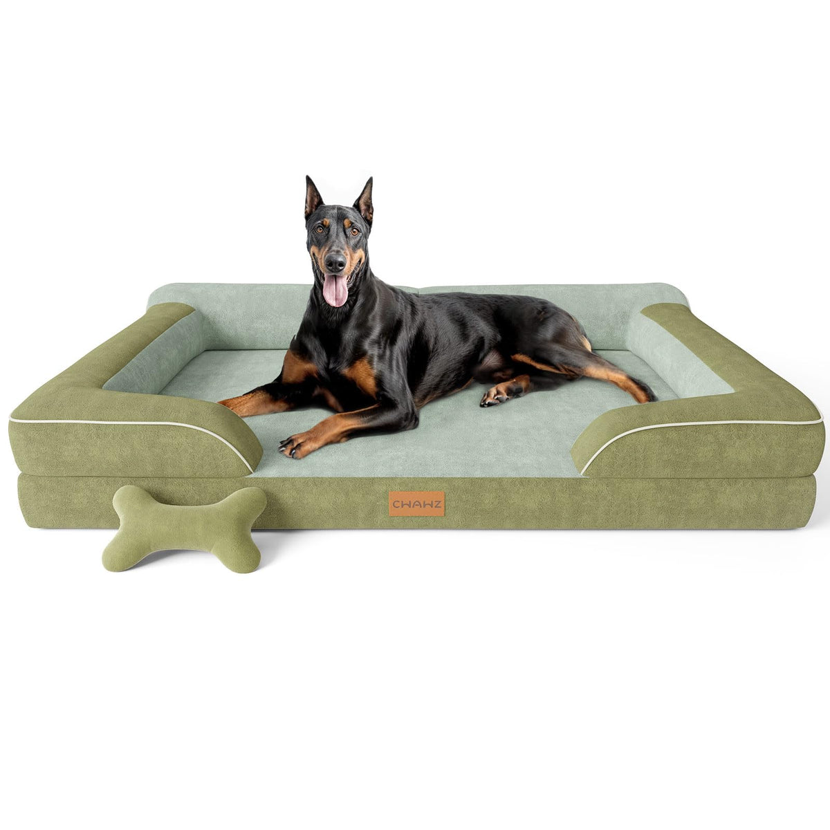 XXL Dog Bed for Extra Large Dogs (Dark Green / XX-Large(53"L x 42"W x 9.5"Th))