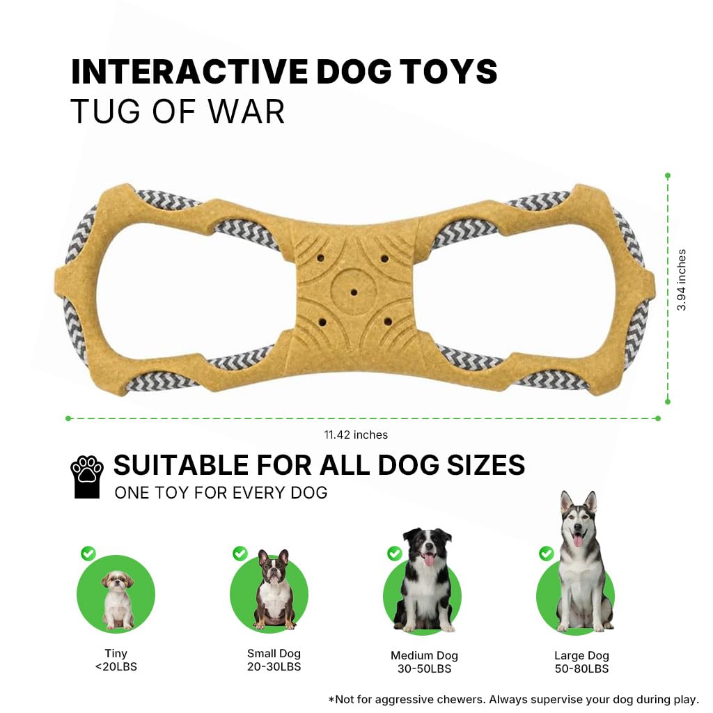 Tug of War Dog Toy (Infinity Knot - Yellow)