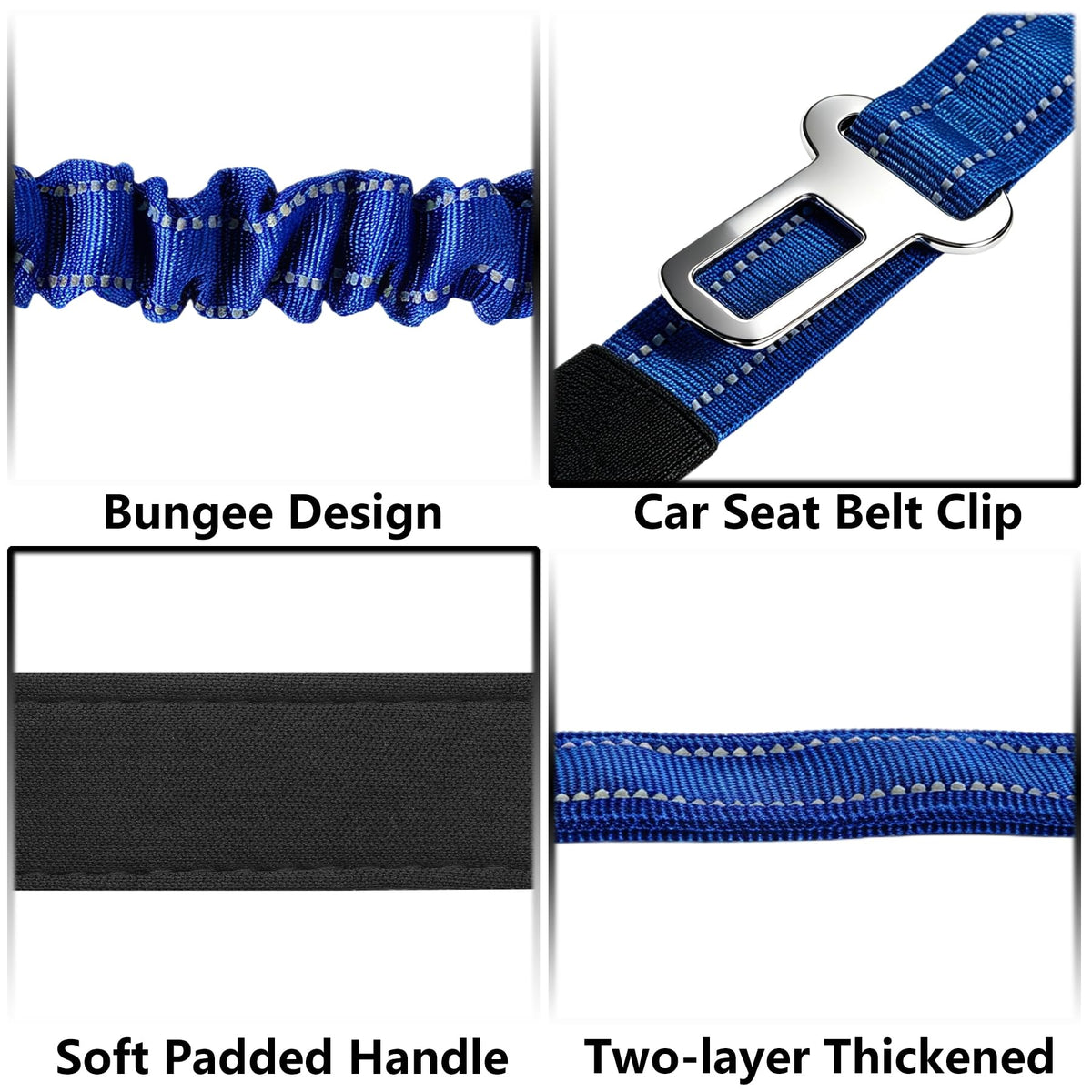 Bungee Dog Leash 5FT (Royal Blue / 5FT-6FT)