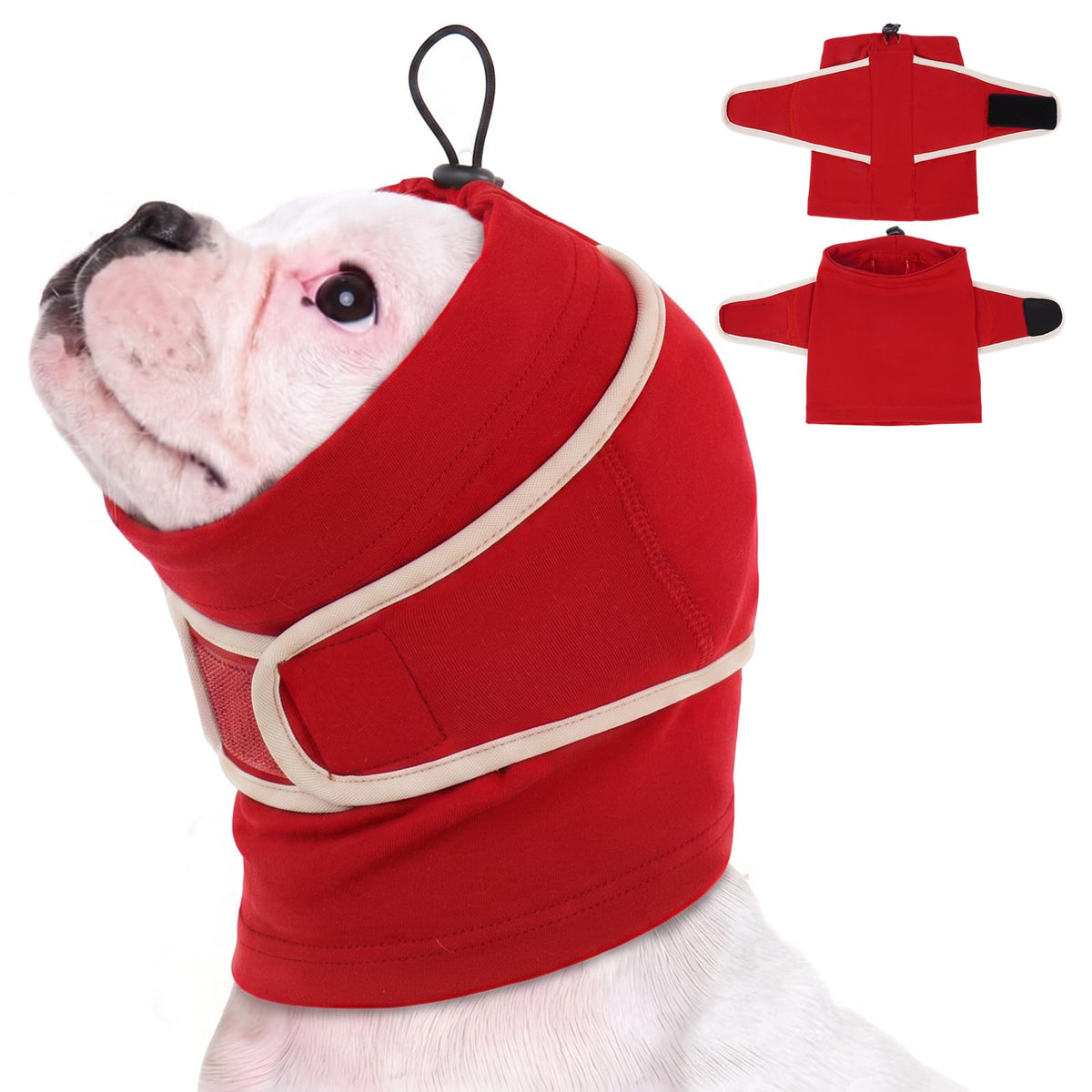 Dog Ear Muffs Noise Protection (Red / Medium (13.8"/35cm Neck Girth))