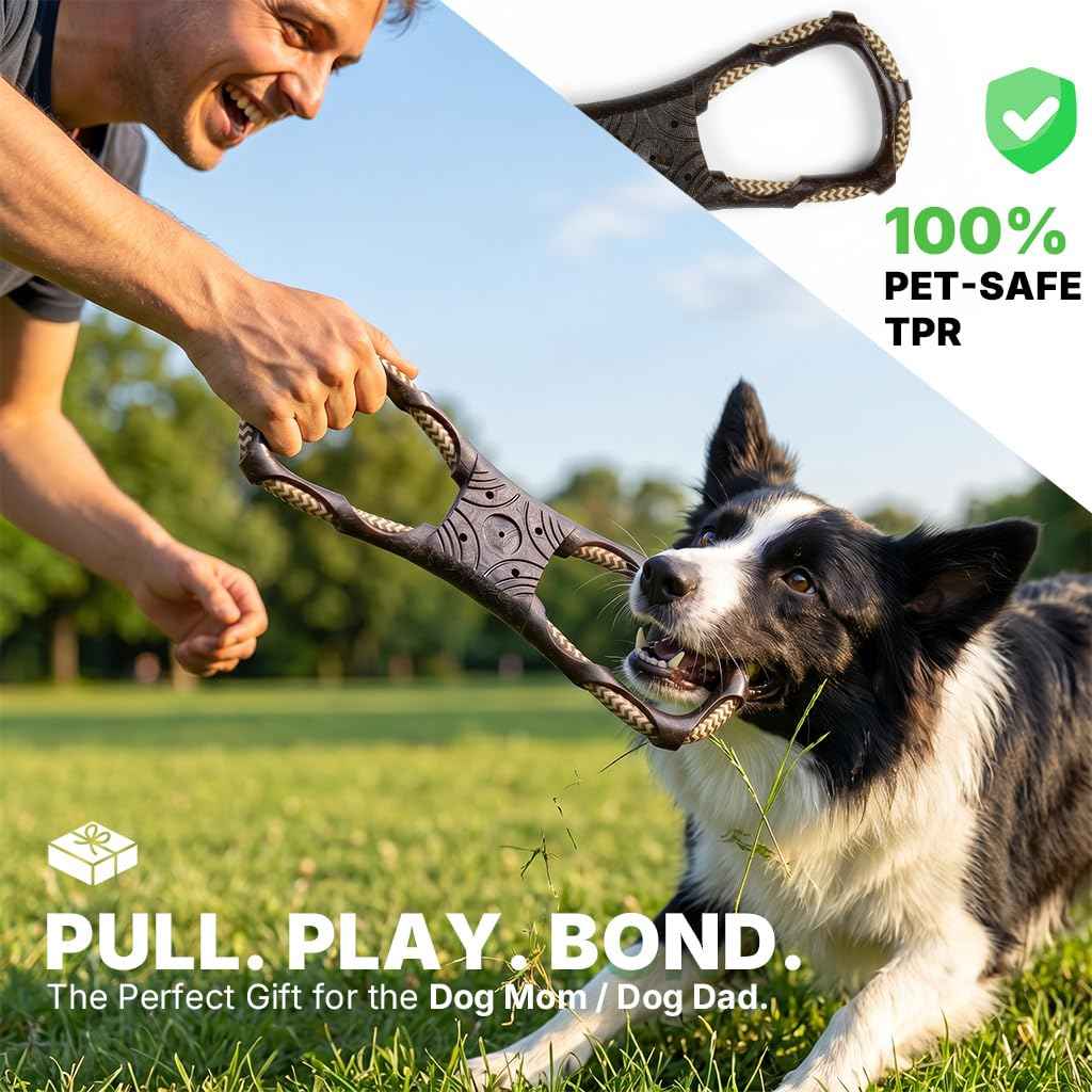 Tug of War Dog Toy (Infinity Knot - Black)