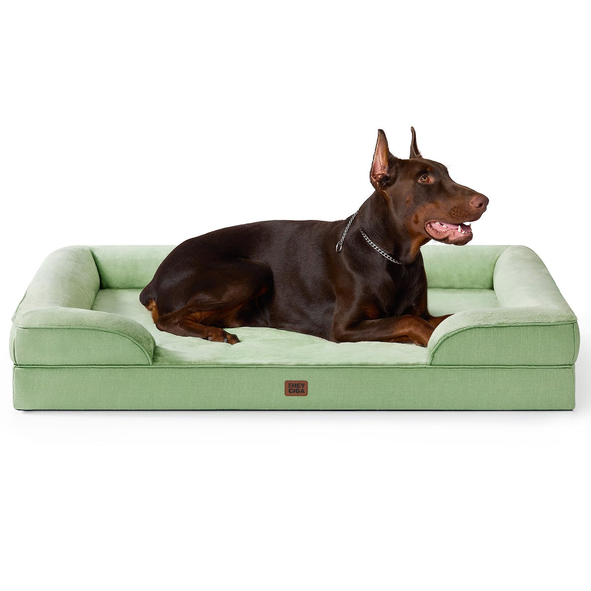 Orthopedic XXL Dog Bed (Sage Green / 46.0"l X 35.0"w X 7.5"th)