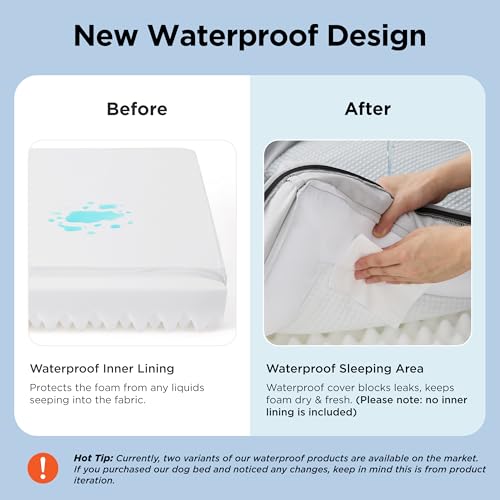Cooling Dog Beds Large Sized Dog Washable Original Design (Cooling Grey / 35"l X 25"w X 6.5"th)
