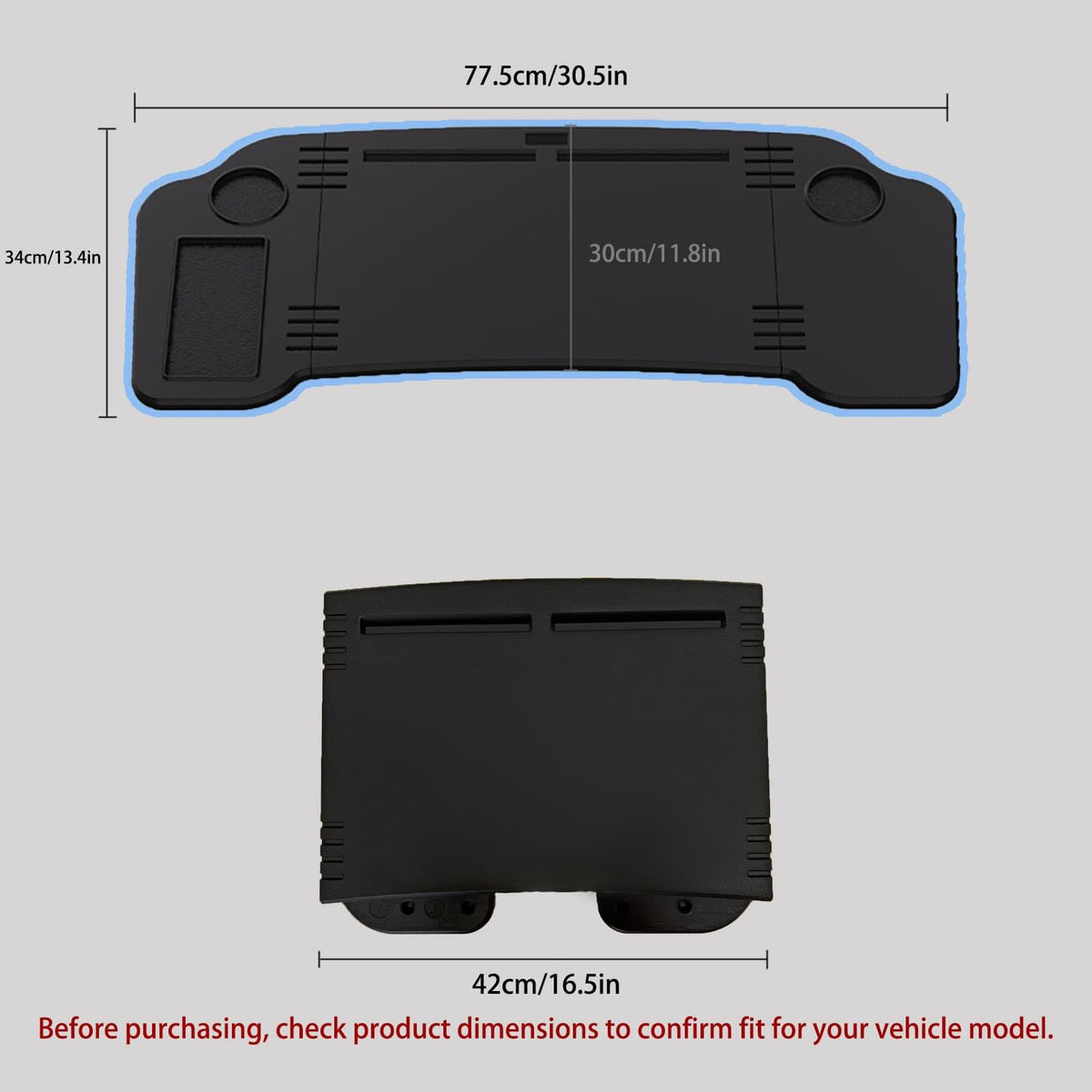 Foldable Car Desk for Tesla Model Y Model 3 Car Food Tray (Car Desk)