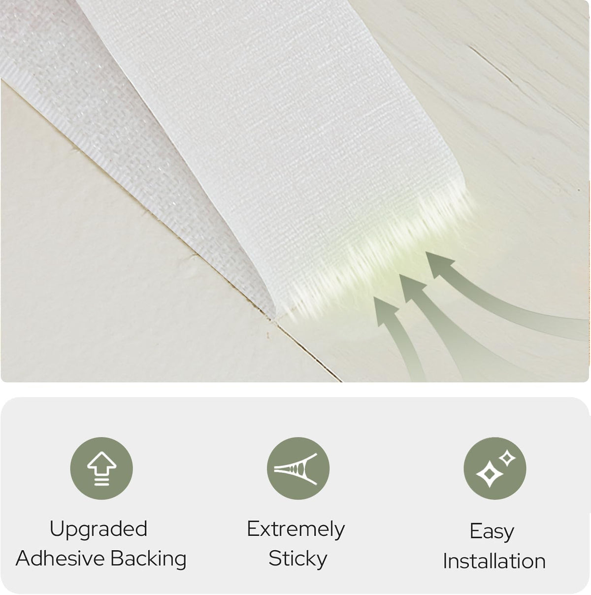 Magic Tape Blackout Curtains (47"W x 84"L (Pack of 1) / Sage Green)