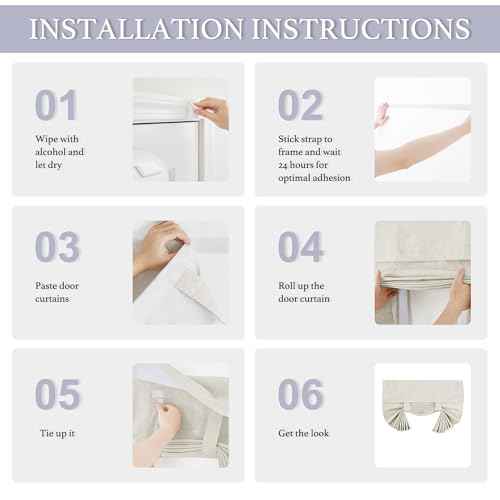 Classroom Door Window Cover (Linen / 12"W x 40"L (Pack of 1))