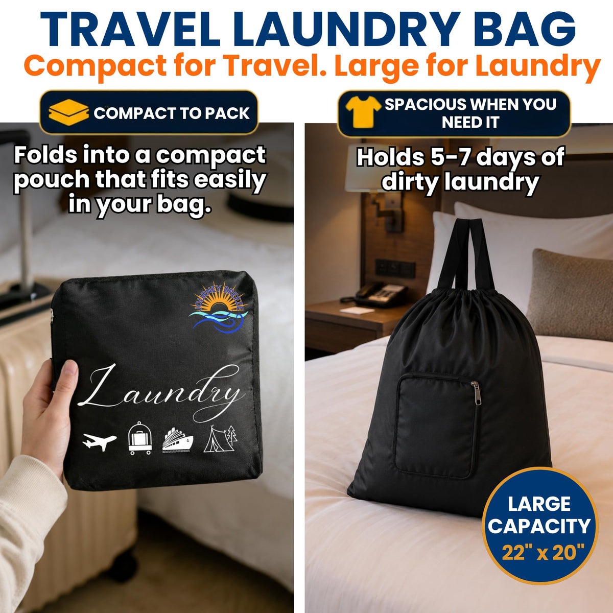 Travel Laundry Detergent Sheets Kit (7-Pack Laundry Kit)