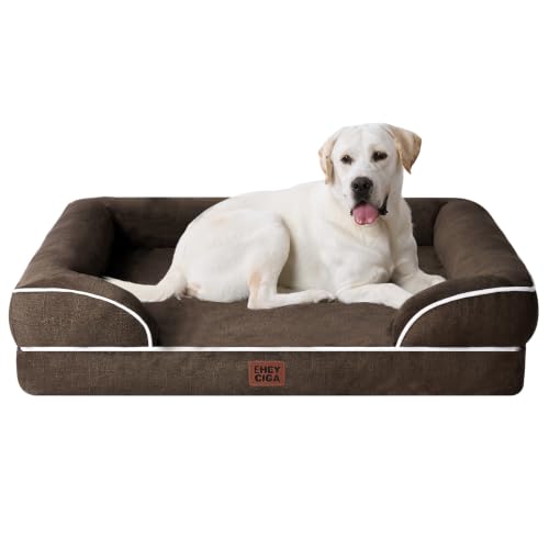 Orthopedic XXL Dog Bed (Brown / 46.0"l X 35.0"w X 7.5"th)