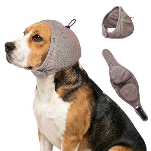 Dog Ear Cover (Khaki / S(Head Size:10-15",Rec. Weight 17–39 lbs))