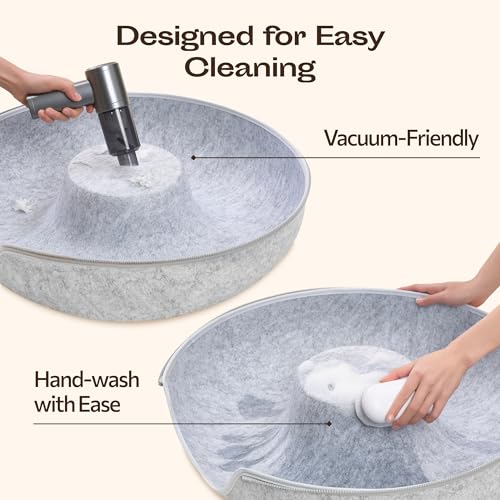 Peekaboo Cat Cave Donut (Light Gray)