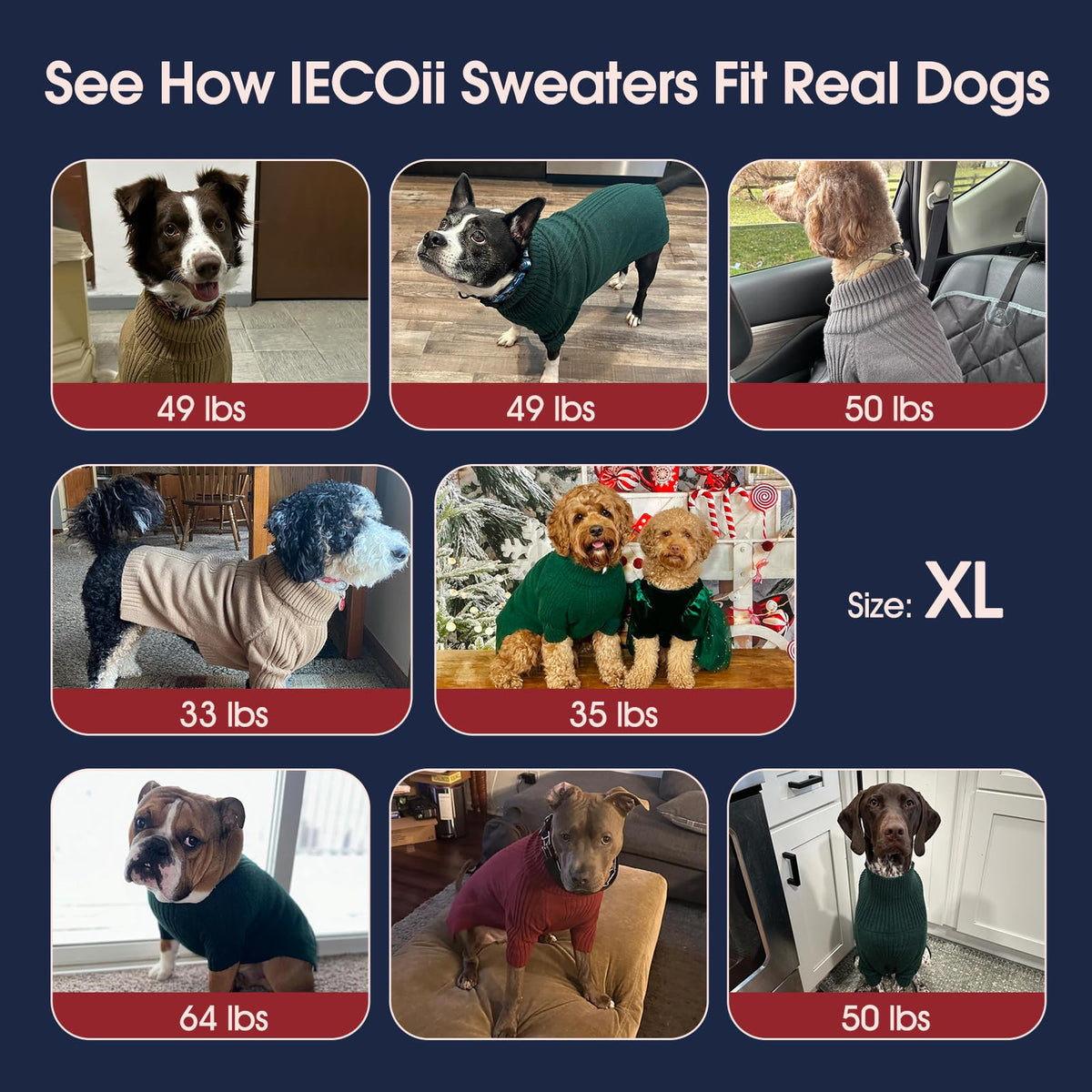 XL Dog Sweater (Brown / X-Large)