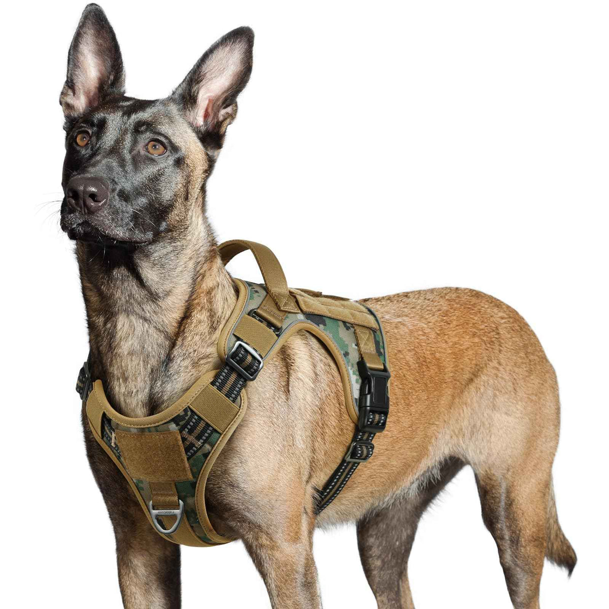 Tactical Dog Harness for Large (Brown Desert / Large)