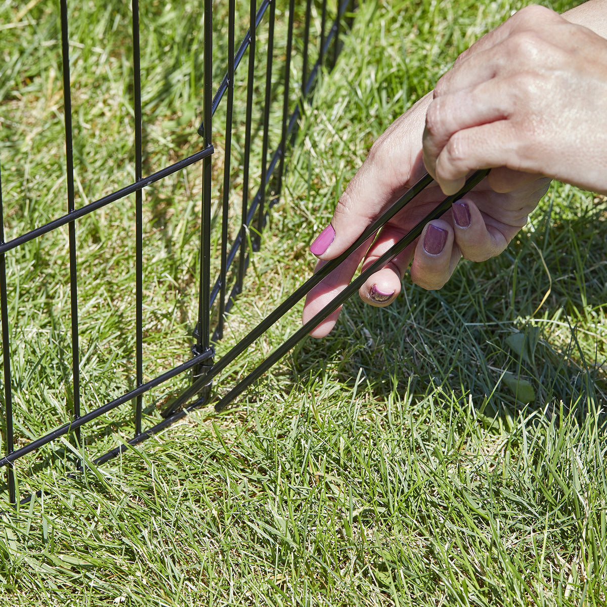 MidWest 48 Inch Exercise Pen (Black No Door / 48" H)